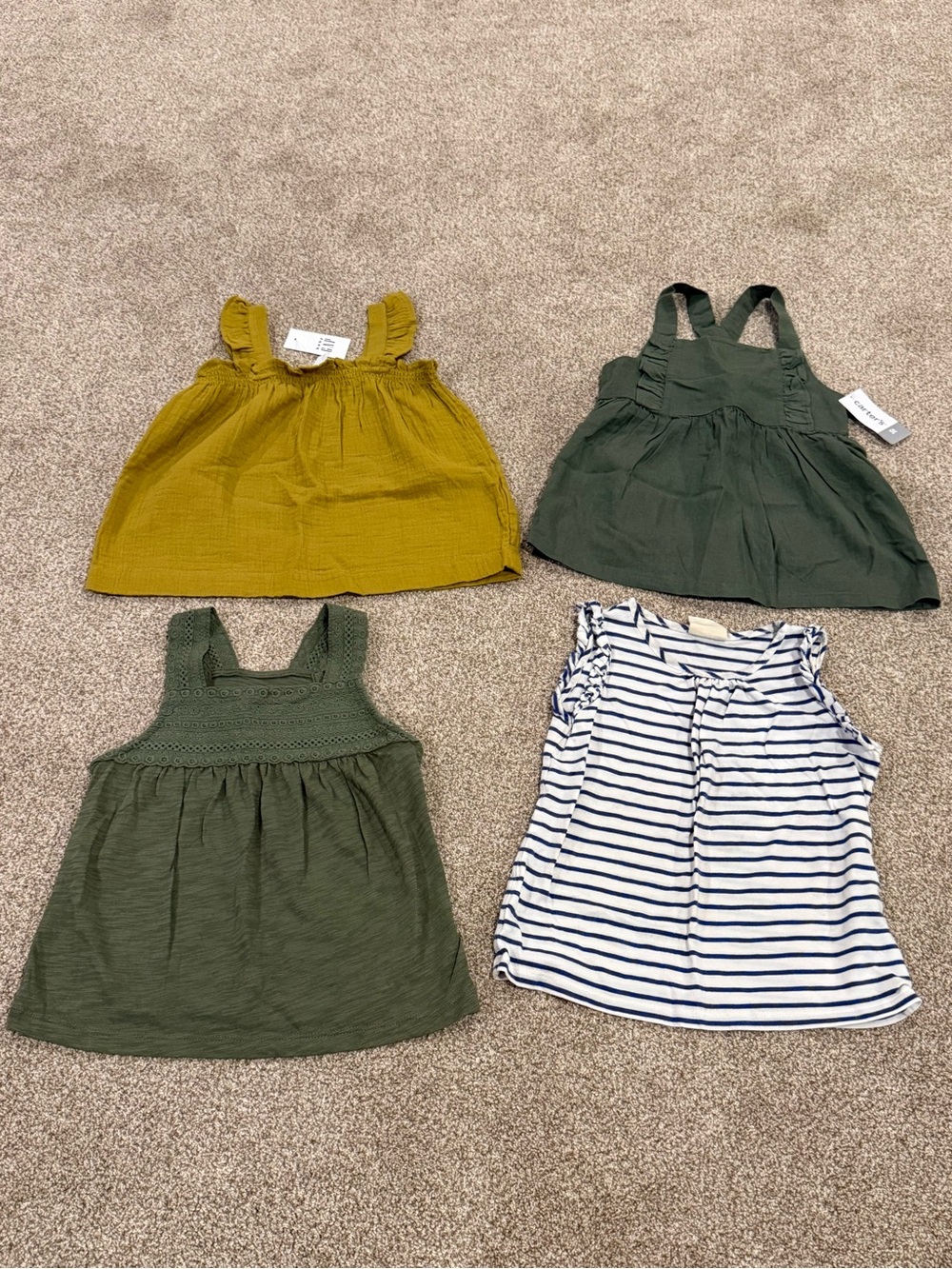 Girls Tank Top Bundle - GAP, Carter’s, Mini Boden, Old Navy - 2 NWT